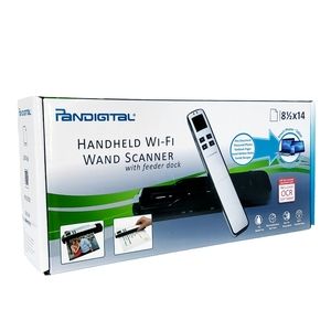 Pandigital Handheld Wi-Fi Wand Scanner 128MB Black/Silver with Feeder Dock New